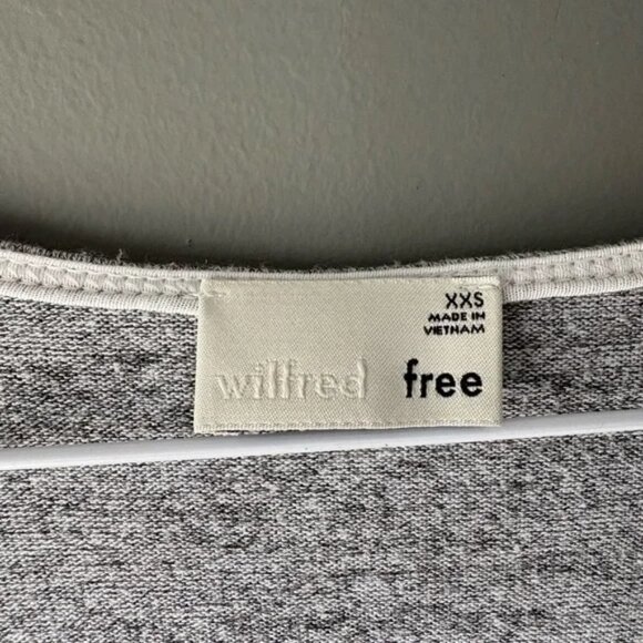 Wilfred Free Dress Marcoux Dress Jersey T-Shirt Dress With Pockets Gray Size XXS - Picture 7 of 8